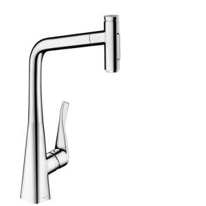 HansGrohe M71 - Drezová batéria M7117-H320 s výsuvnou spŕškou, sBOX, chróm 73816000