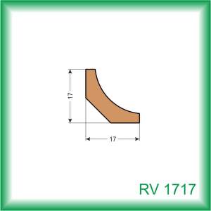 KODREFA Vnútorná rohová lišta 17 x 17 mm, smrek RV1717 /2,5 m/