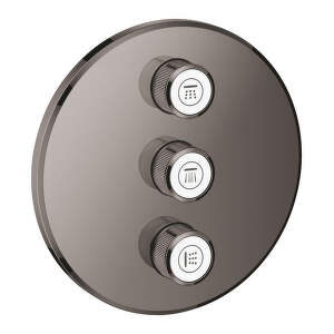 Grohe Grohtherm SmartControl - Trojcestný ovládač pod omietku, Hard Graphite 29122A00