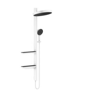 HansGrohe Rainfinity - Sprchová súprava Showerpipe 360, 1jet, matná biela 26842700