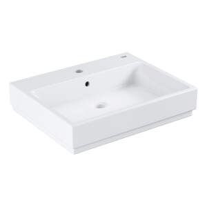 Grohe Cube Ceramic - Umývadlo s prepadom, 600 mm x 490 mm, PureGuard, alpská biela 3947300H