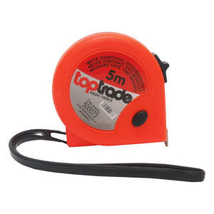 TOPTRADE Meter zvinovací dvojbrzdový 19 mm x 5 m, 500073