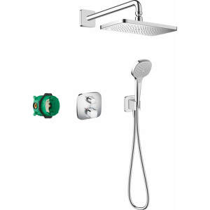 Hansgrohe Croma E - Sprchový set 280, s termostatom Ecostat S pod omietku, chróm 27953000