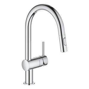 Grohe Minta - Drezová batéria s výsuvnou spŕškou, chróm 32321002