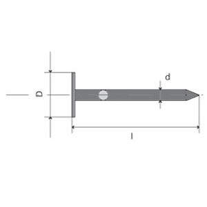 Klince lepenkové ZN 2,5x20 mm, 3 kg