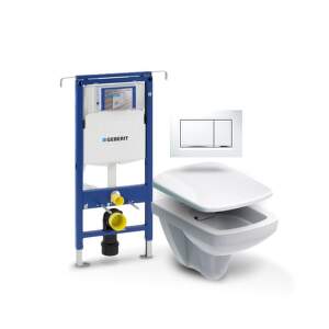 Geberit - Set Duofix špeciál (modul, Sigma 30 biela/chróm, Nova Pro klozet + sedátko) C3F