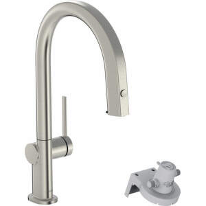 Hansgrohe Aqittura M91 - Drezová batéria s výsuvnou koncovkou a filtračnou hlavicou, sBox, vzhľad nerezová 76826800