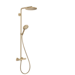 HansGrohe Raindance Select S - Sprchový set Showerpipe s termostatom, 1 jet, kefovaný bronz 27633140