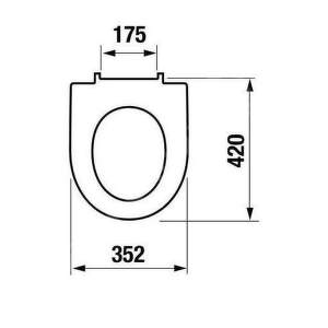 Jika Lyra plus - WC sedadlo s poklopom, biela H8903840000631