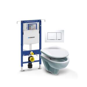 Geberit - Set Duofix špeciál (modul, Sigma 30 biela/chróm, Nova Pro klozet + sedátko) C3G