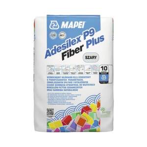 Lepidlo pre obkladačky a dlažbu MAPEI Adesilex P9 Fiber Plus C2TE mrazuvzdorné sivé, 25kg