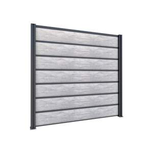 GUTTA Guttafence Premium, základní panel 2,02 x 1,86, antracit, Laminát - šedá 4297107x