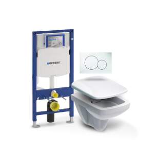 Geberit - Set Duofix (modul, Sigma 01 biela, Nova Pro WC oblé + sedátko) B1F