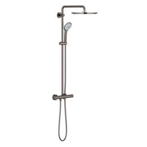 Grohe Euphoria - Sprchový systém 310 s termostatickou batériou na omietku, tmavý grafit 26075A00