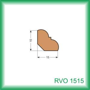 KODREFA Vnútorná rohová lišta ozdobná 15 x 15 mm, smrek RVO1515 /2,5 m/