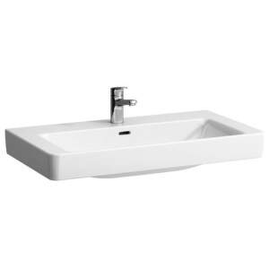 Laufen Pro S - Umývadlo, 850 mm x 460 mm, 1 otvor na batériu, s LCC, biela H8139654001041