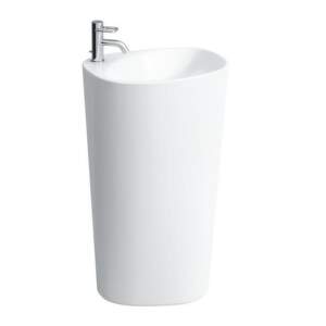 Laufen Palomba Collection - Stojacie umývadlo, 520 mm x 435 mm, biela – 1 otvor na batériu, stredový H8118040001041