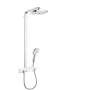 HansGrohe Raindance Select E - Sprchový set s termostatom ShowerTablet, 300 mm, 2 prúdy, biela/chróm 27126400