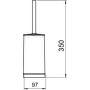 Novaservis - WC kefa Metalia 4 chróm 6433,0