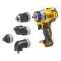 DEWALT Vrtačka s multifunkčnou hlavou 12V, 2 x 3,0Ah, kufor Tstak, DCD703L2T