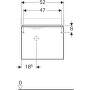 Geberit iCon - Skrinka pod umývadielko 530 mm, matná biela 841052000