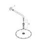 Grohe Rainshower Cosmopolitan - Hlavová sprcha 310, sprchové rameno 380 mm, 1 prúd, Warm Sunset 26066DA0