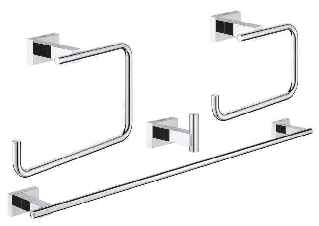 Grohe Essentials Cube - Súprava doplnkov, chróm 40778001