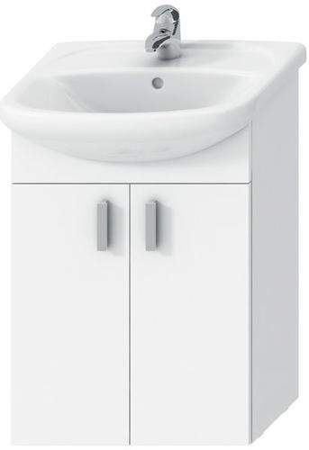 Jika Lyra - Skrinka s umývadlom, 608x310x699 mm, biela H4519614323001