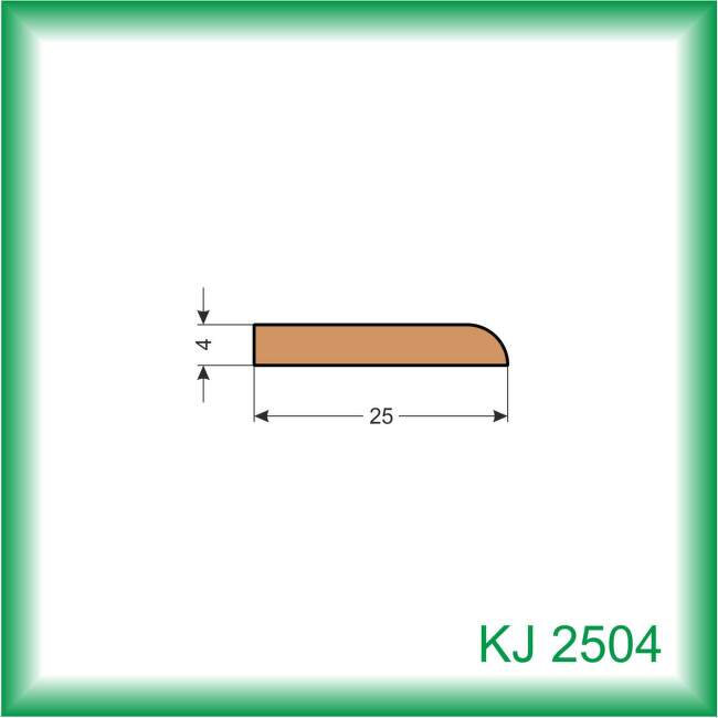 KODREFA Plochá krycia lišta, rohová 25 x 04 mm, smrek KJ2504 /2,5 m/