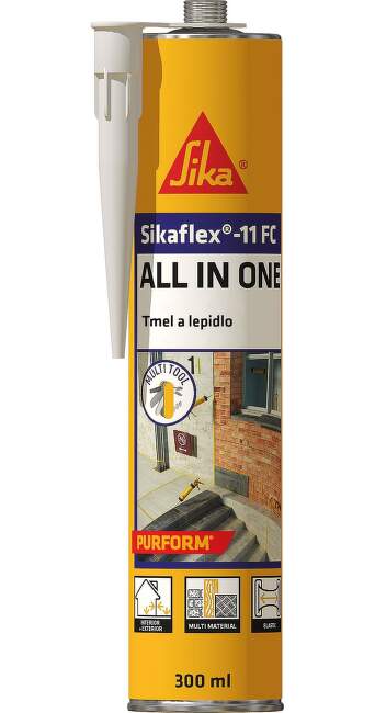 Mnohoúčelové elastické lepidlo a tmel Sikaflex 11 FC Purform 300 ml, čierny