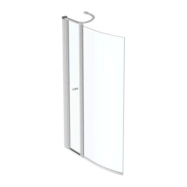 Ideal Standard Connect Air - Sprchová zástena sklenená s dvierkami 890x5x1420 mm, lesklá strieborná E1137EO