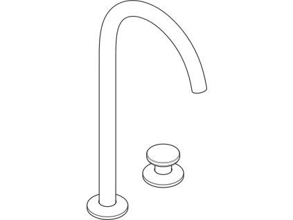 Axor One - 2-otvorová umývadlová batéria Select 260, s odtokovou súpravou Push-Open, chróm 48060000