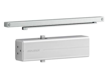 COBRA Samozatvárač ASSA ABLOY DC140 STRIEBORNÝ S LIŠTOU G143, ABDC140G143S