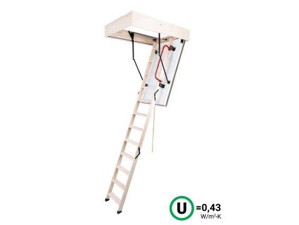 Podkrovné Schody OMAN EI45 POLAR 120x70 H280 FSC ohňovzdorné TSS30281