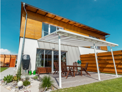 GUTTA Terrassendach original 4,26 x 4,06 m - antracit 4293165