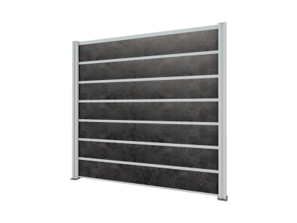 GUTTA Guttafence Premium, základný panel 2,02 x 1,86, biely, Laminát - antracit 4297005x