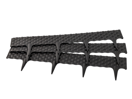 GUTTA Záhradný obrubník Rattan palisade 2,4 m, čierny 4294194