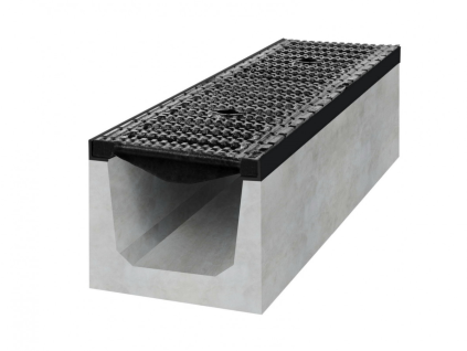 GUTTA betónový žľab D400 s liatinovou mrežou H200 1000x250x200 mm 12 ks/pal 4294735