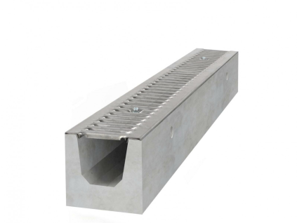 GUTTA betónový žľab A15 s pozinkovou mrežou H120 1000x130x120 mm 30 ks/pal 4294681