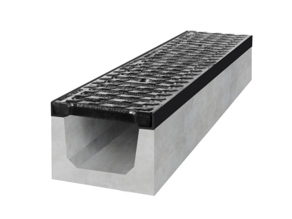 GUTTA betónový žľab D400 s liatinovou mrežou H200 1000x200x200 mm 24 ks/pal 4294731