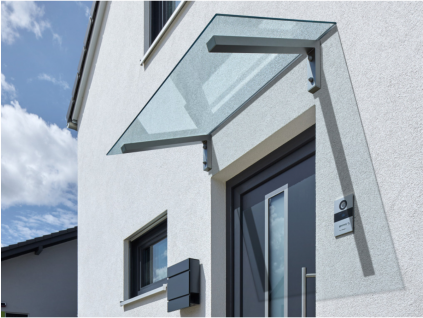 GUTTA Guttavordach PT/SE VSG číra 8mm, 1400 x 800 mm, antracit 7600021