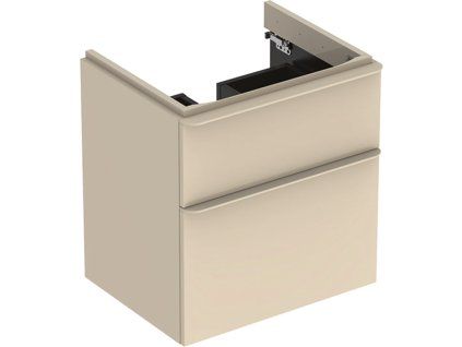 Geberit Skrinka Geberit pod umývadlo Smyle Square, s dvomi zásuvkami: 58.4x61.7x47cm, Pieskovosivá 500.352.JL.1