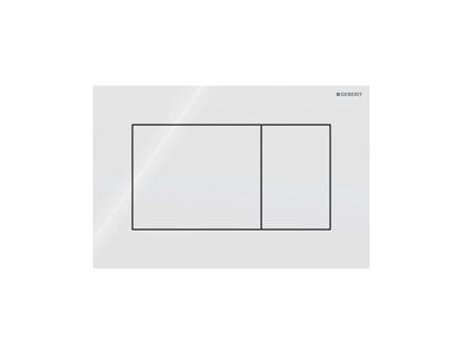 Geberit Ovládacie tlačidlo Geberit Sigma01, pre dvojité splachovanie, Square: Biela 115.660.11.1