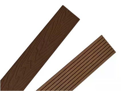 WPC plotové prkno 3D 80 x 12 x 1500 mm s rovnou hlavou, original wood 100001015