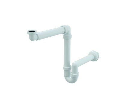 Alca plast Sifóny - Sifón umývadlový, priemer 40 mm s prevlečnou maticou, priestorovo úsporný A434