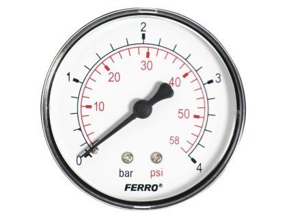Novaservis - Manometr 63mm 1/4" Axiál 0-4 bar M6304A