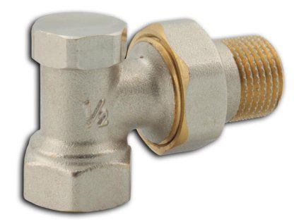 Novaservis - Radiátorové šróbenie uzatvárateľné rohové 3/8" RA330/10