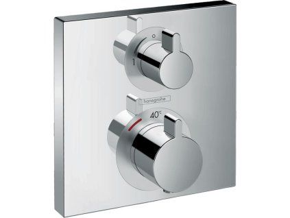 Hansgrohe Ecostat Square - Termostatická batéria pod omietku s uzatváracím ventilom, chróm 15712000