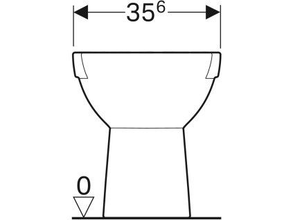 Geberit Selnova - WC kombi misa, spodný odpad, 665x356 mm, biela 500.151.01.1