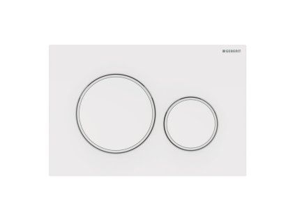 Geberit Sigma20 - Ovládacie tlačidlo na 2 množstvá splachovania, biela/biela mat 115.882.11.1
